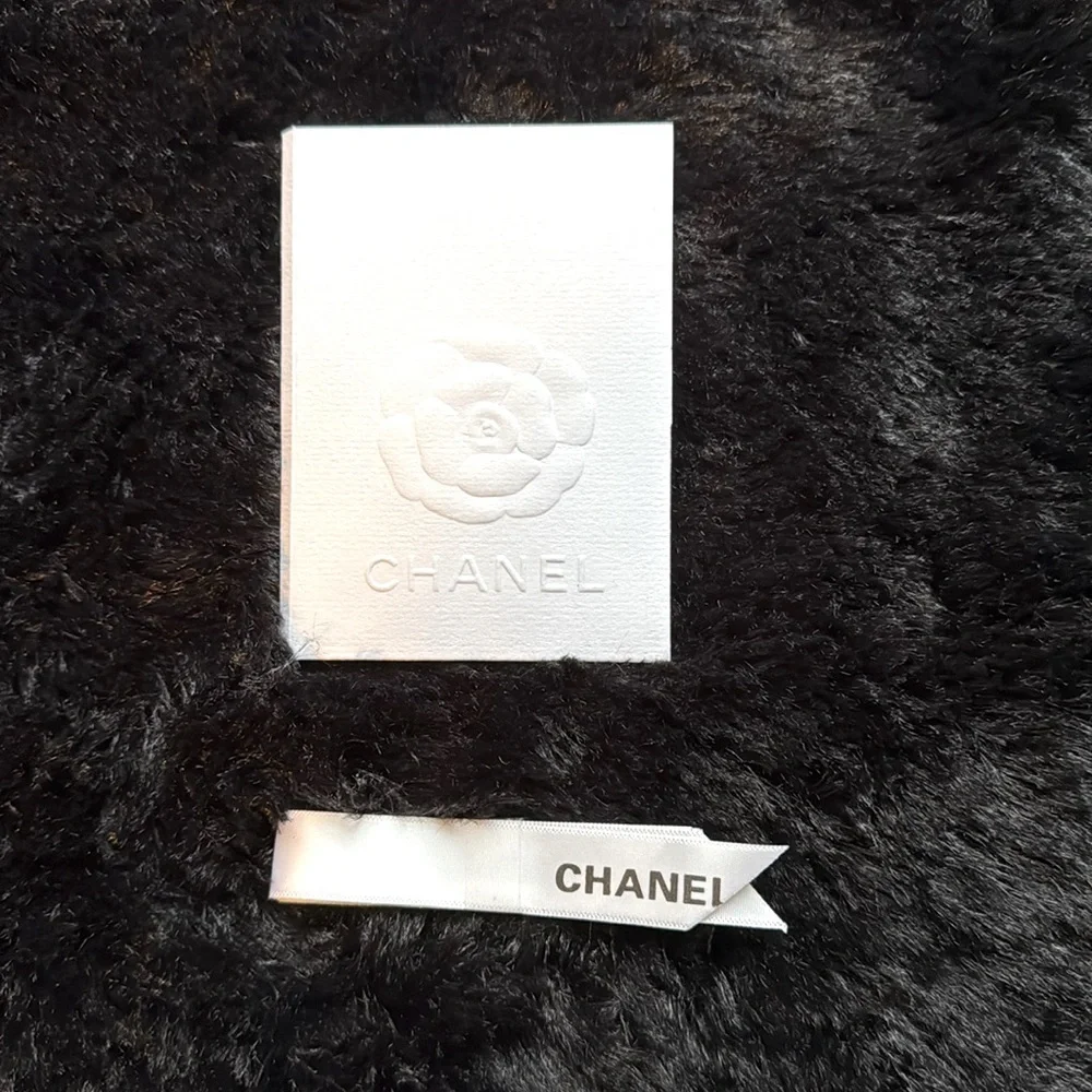CHANEL Ribbon White‎ Black - Picture 2 of 2